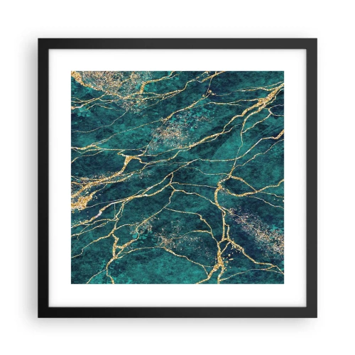Plakát v černém rámu - Zlatá žíla - 40x40 cm