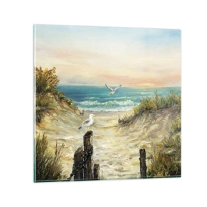 Obraz na skle - Bezvětří a samota - 70x70 cm