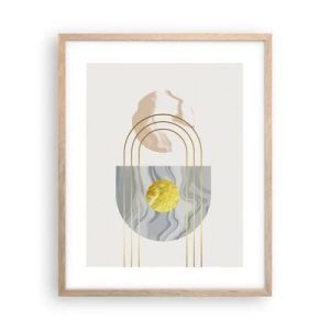 Plakát v rámu světlý dub - Jas a zářivost - 40x50 cm