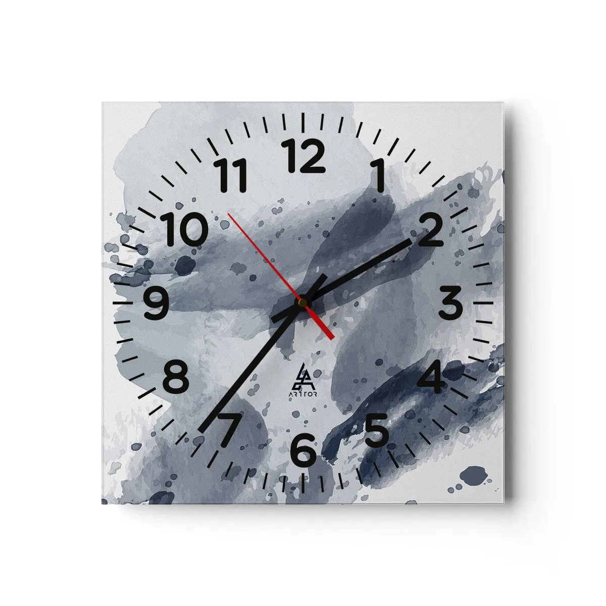Nástěnné hodiny - Studie o povaze vody - 40x40 cm