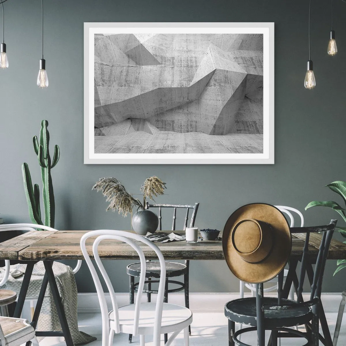 Plakát v bílém rámu - Skutečná výzva - 50x40 cm