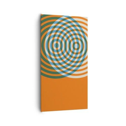 Obraz na plátně - Abstraktní kruhová variace - 65x120 cm