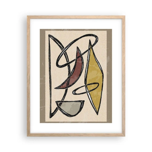 Plakát v rámu světlý dub - Svisle a vodorovně - 40x50 cm