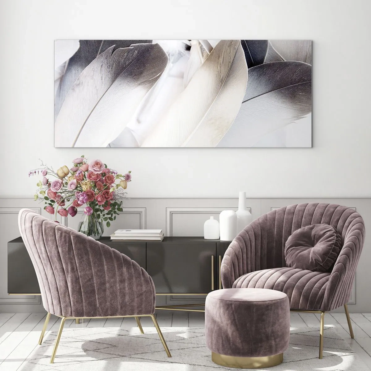 Obraz na skle - Téměř andělské - 100x40 cm