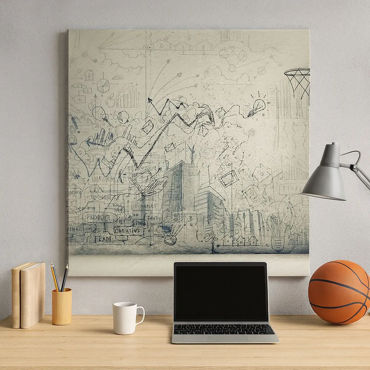 Obraz na plátně - Můj skvělý městský život - 30x30 cm