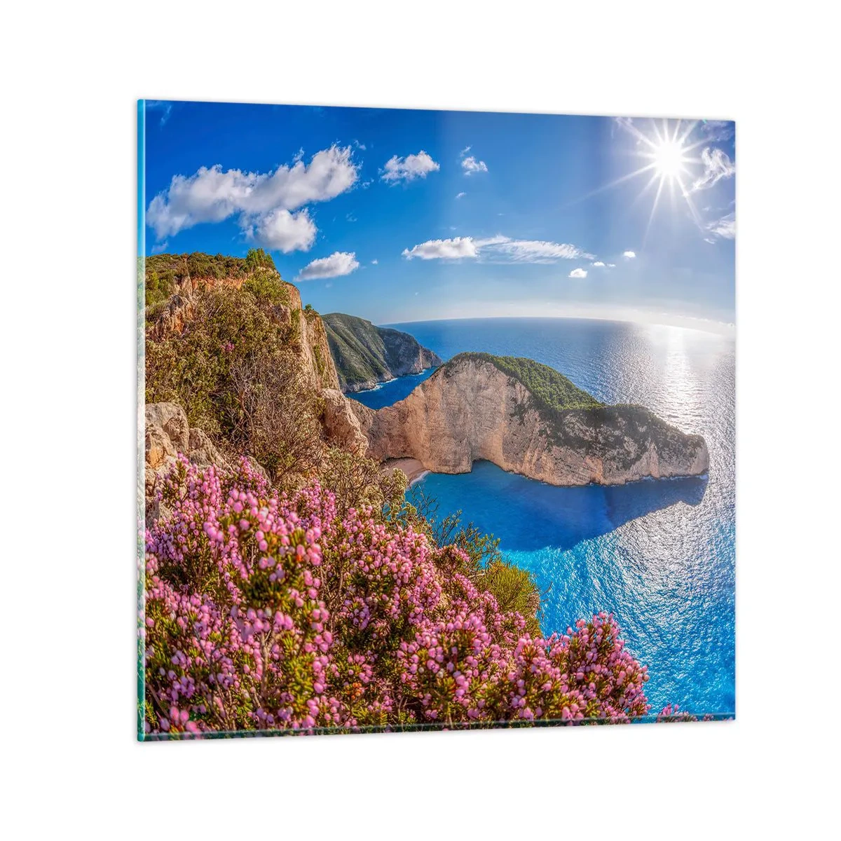 Obraz na skle - Moje velké řecké prázdniny - 30x30 cm