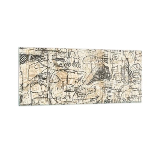 Obraz na skle - Čeká na rozluštění - 100x40 cm