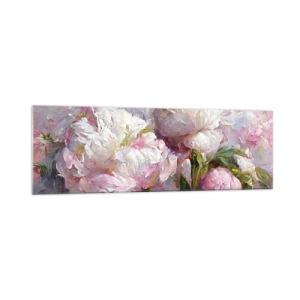 Obraz na skle - Kytice překypující životem - 160x50 cm