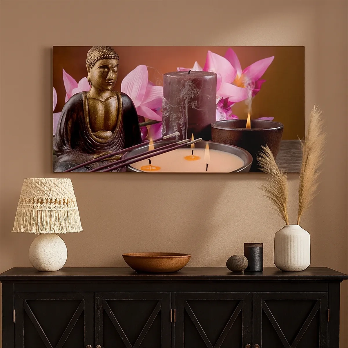 Obraz na plátně - Očistit mysl, uklidnit tělo - 30x30 cm