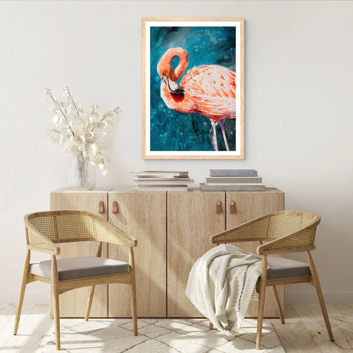 Plakát v rámu světlý dub - Dekorativní od přírody - 70x100 cm