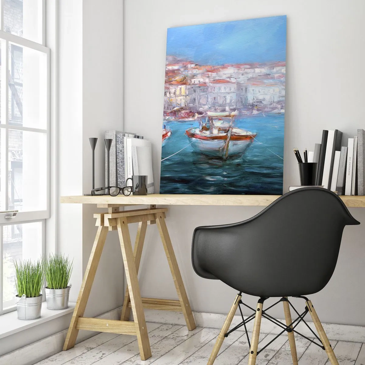 Obraz na skle - Italský záliv - 50x70 cm