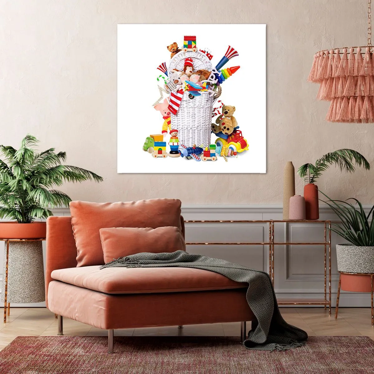 Obraz na plátně - Poklady děťátka - 70x70 cm