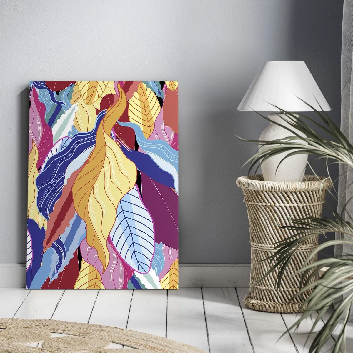 Obraz na plátně - Barevný nepořádek - 50x70 cm