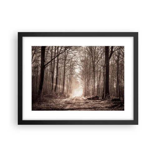 Plakát v černém rámu - Lesní katedrála - 40x30 cm
