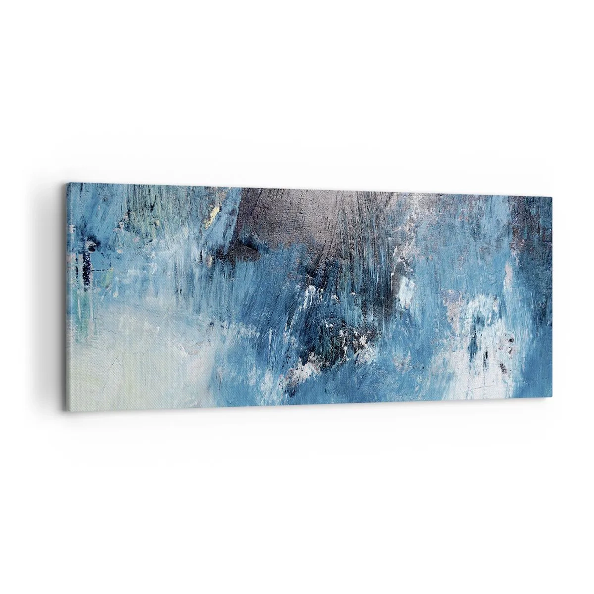 Obraz na plátně - Rapsodie v modrém - 100x40 cm