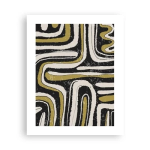 Plakát - Kompozice: trakty a uličky - 40x50 cm