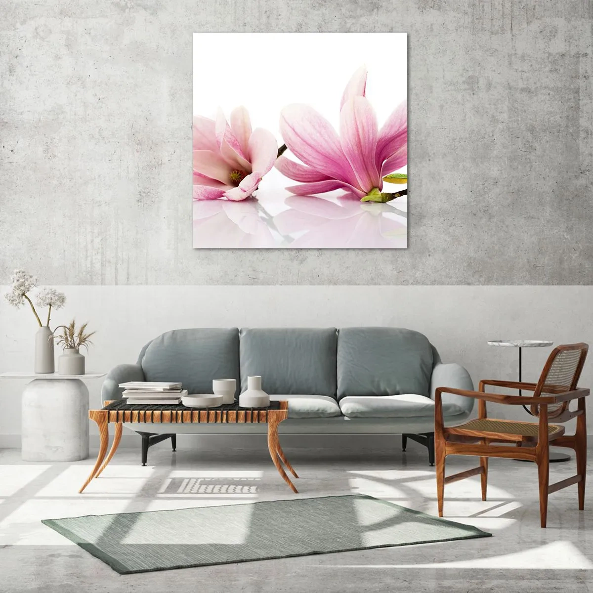 Obraz na skle - Jemné jako závan jara - 70x70 cm