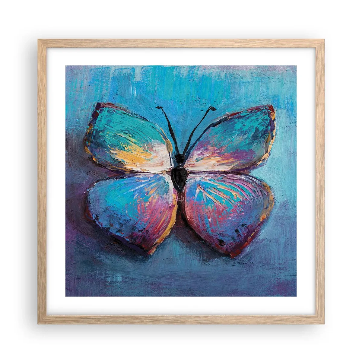 Plakát v rámu světlý dub - V celé své kráse - 50x50 cm