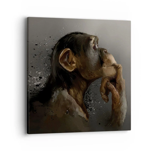 Obraz na plátně - Určitě myslitel - 40x40 cm