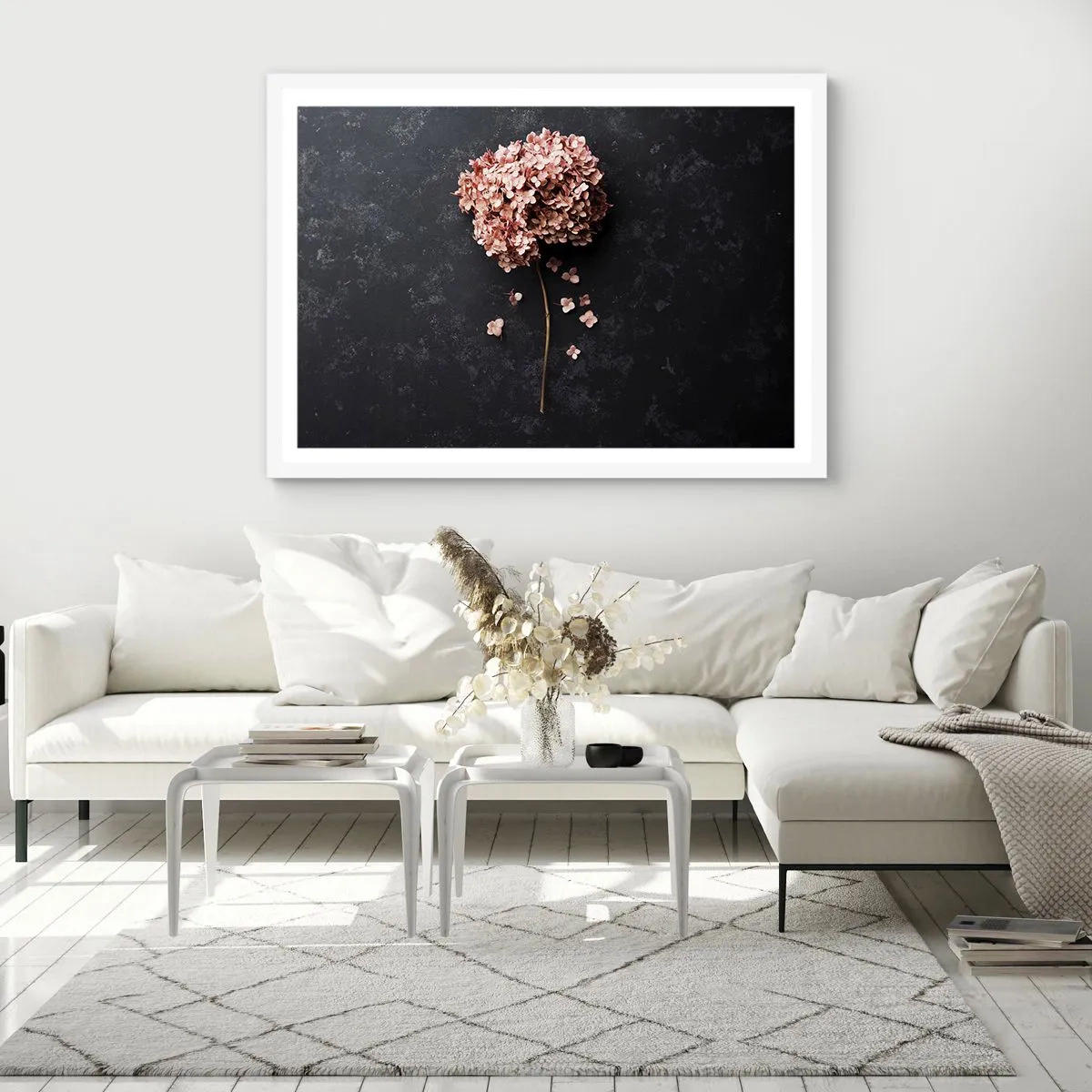 Plakát v bílém rámu - Skutečně romantické znamení - 70x50 cm