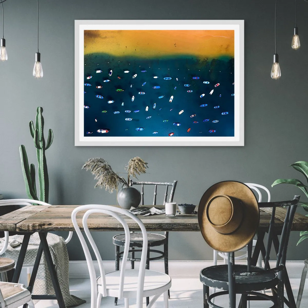 Plakát v bílém rámu - Prázdninová hra - 91x61 cm