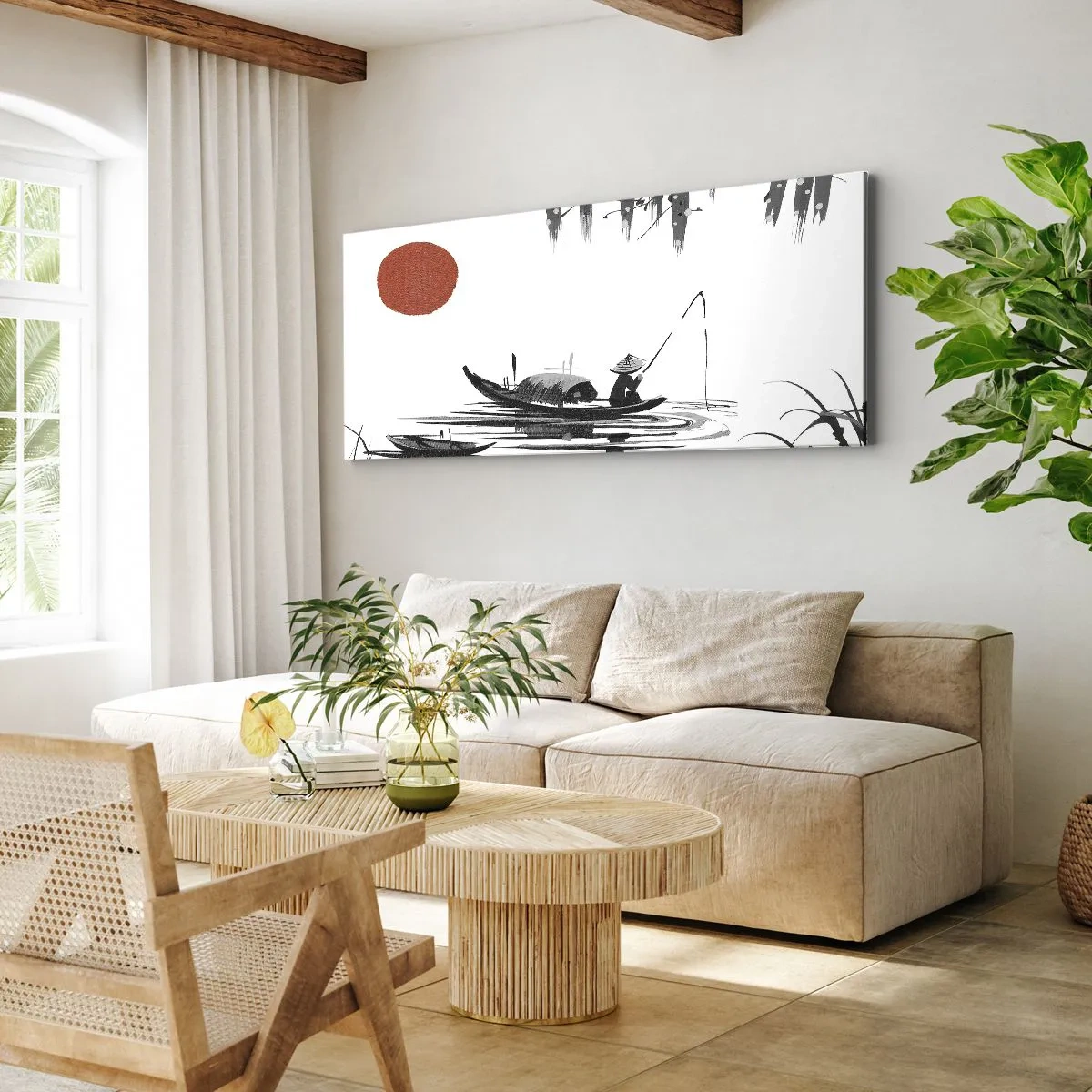 Obraz na plátně - Asijské odpoledne - 100x40 cm