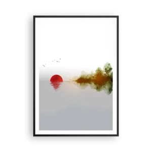 Plakát v černém rámu - Příslib klidu - 70x100 cm