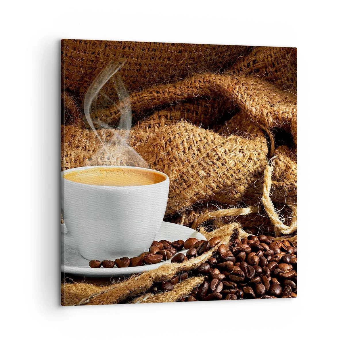 Obraz na plátně - Vůně moka a hustota medové tekutiny - 50x50 cm