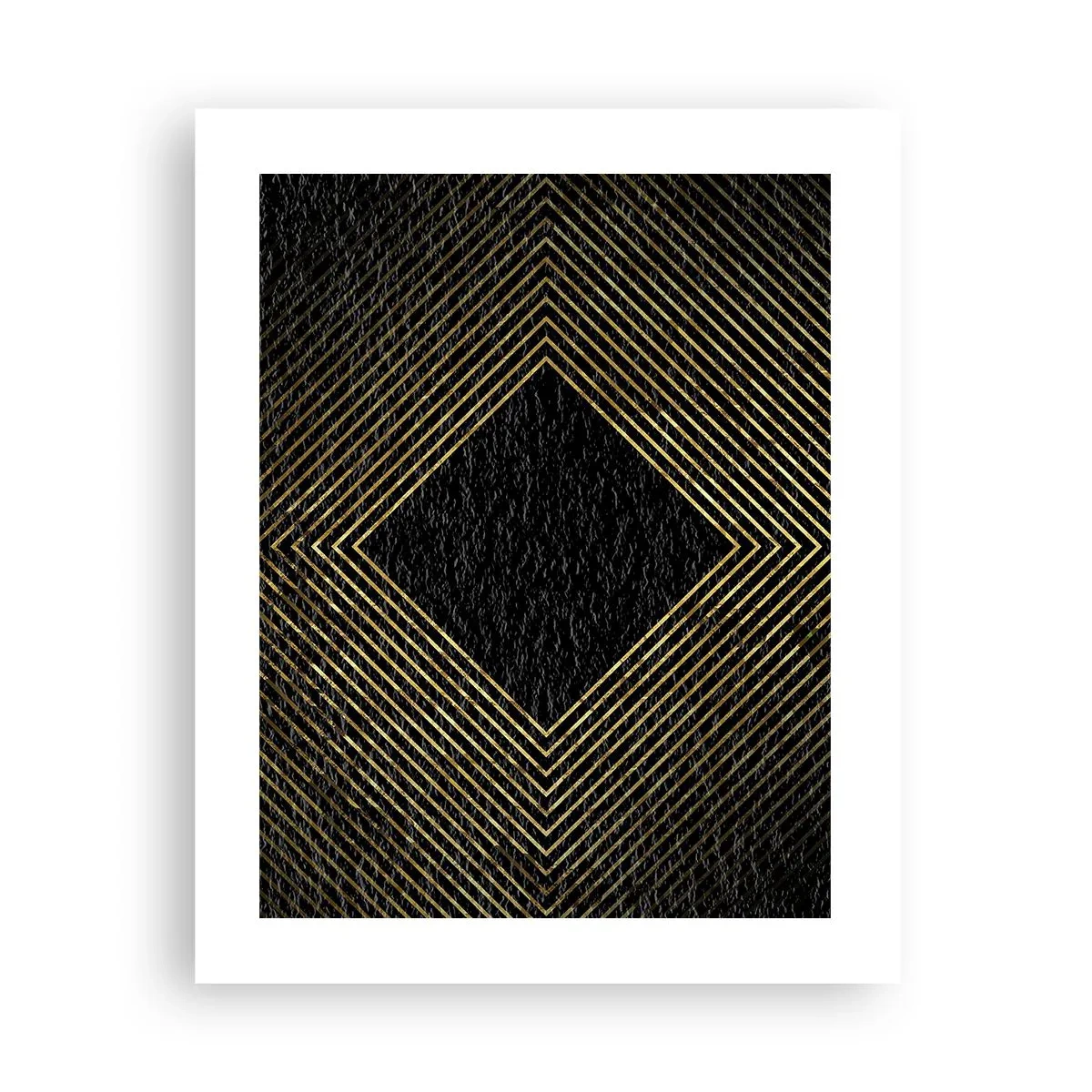 Plakát - Geometrie ve stylu glamour - 40x50 cm