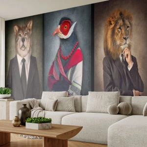 Fototapeta Samolepicí Deluxe Sticker - Co tady dělám?! - Abstrakce, Pes, Pták - 400x280 cm