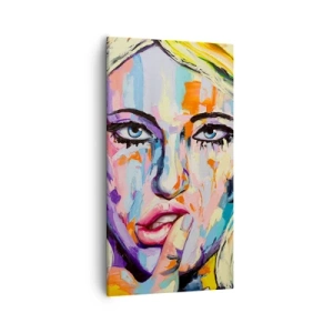 Obraz na plátně - Podívej se jí přímo do očí - 55x100 cm