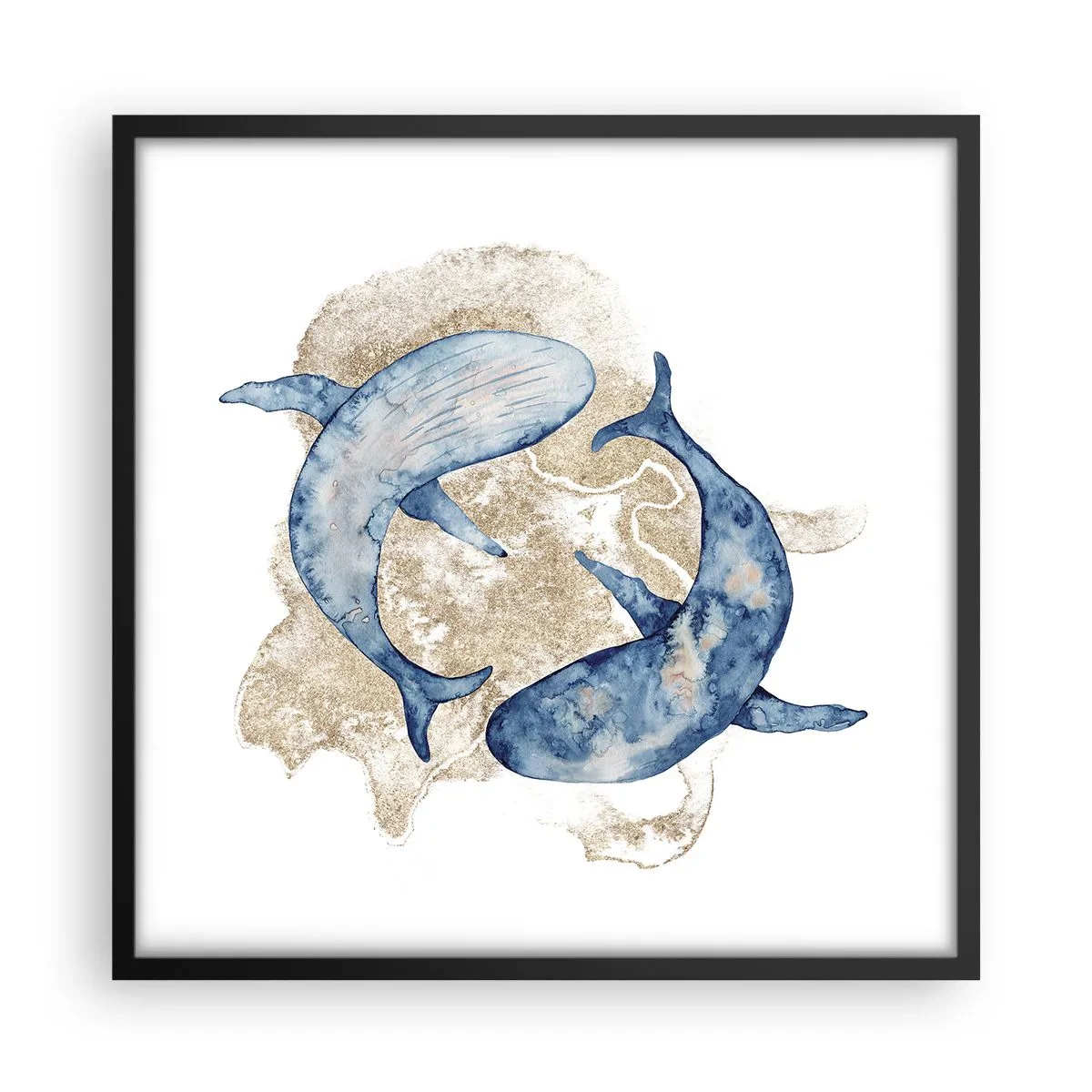 Plakát v černém rámu - Přátelství nebo láska? - 50x50 cm