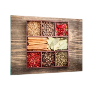 Obraz na skle - Pořádek tvarů, buket vůní - 100x70 cm