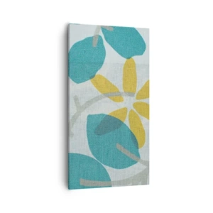 Obraz na plátně - Mezi azurovými listy - 55x100 cm
