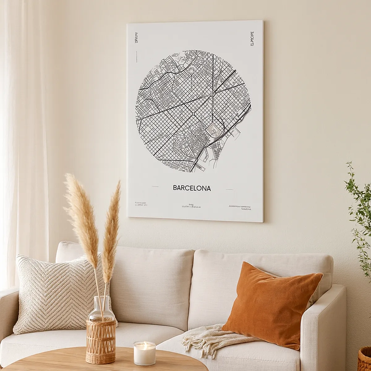 Obraz na plátně - Anatomie Barcelony - 50x70 cm