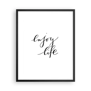 Plakát v černém rámu - Není co dodat… - 40x50 cm