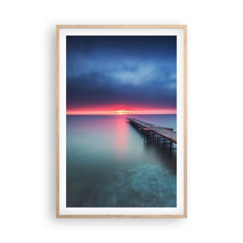 Plakát v rámu světlý dub - Mezi nebem a zemí - 61x91 cm