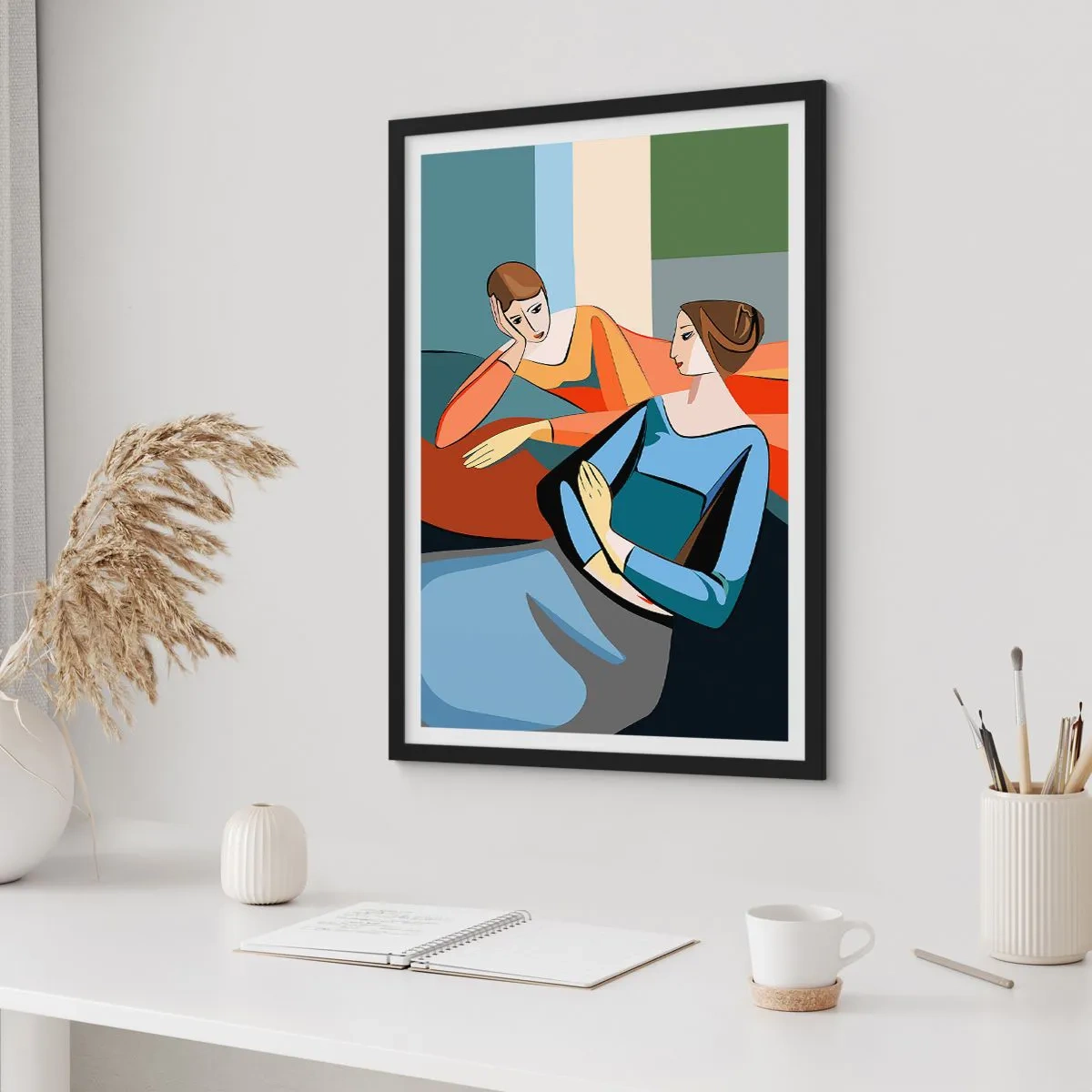 Plakát v černém rámu - Chvíle svěření - 70x100 cm