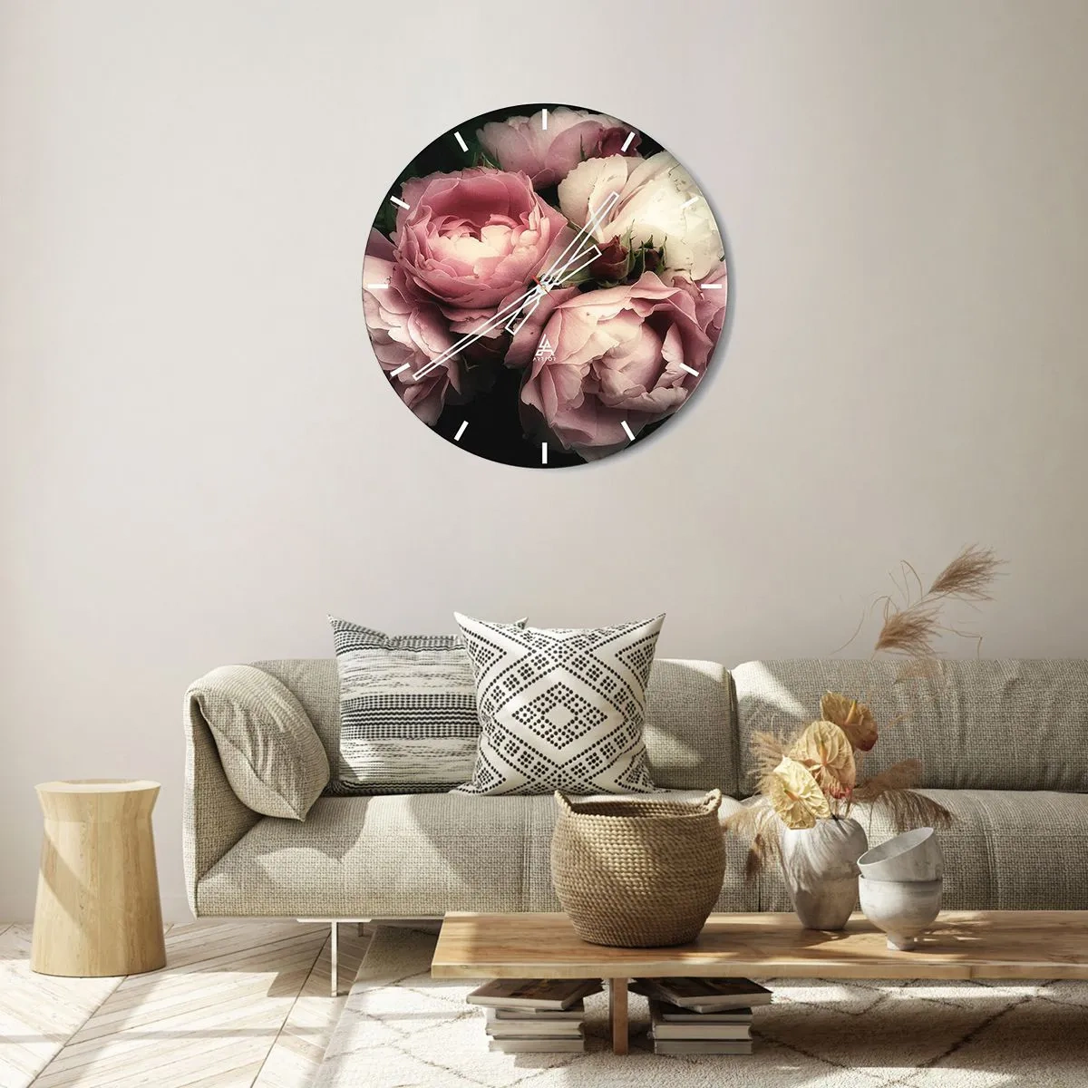 Nástěnné hodiny - Kouzlo belle epoque - 40x40 cm