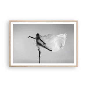 Plakát v rámu světlý dub - Lehkost a půvab - 91x61 cm
