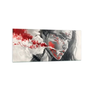 Obraz na skle - Ve spárech absurdity - 120x50 cm