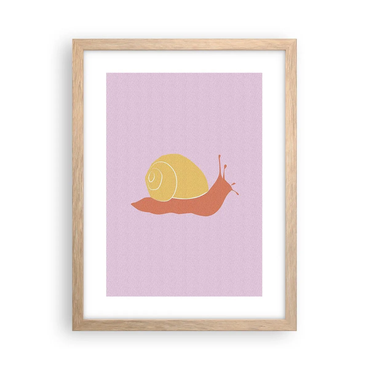 Plakát v rámu světlý dub - Není kam spěchat - 30x40 cm