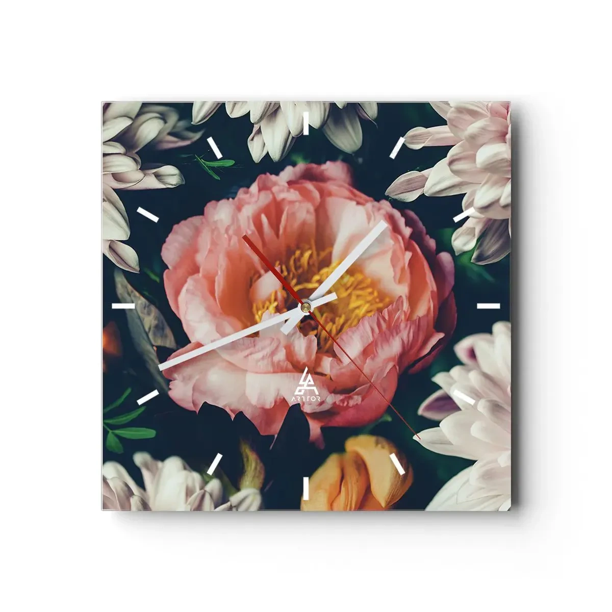 Nástěnné hodiny - S barokním přepychem - 40x40 cm