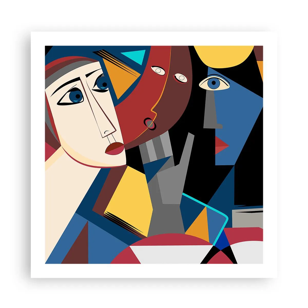 Plakát - Konverzace kubistů - 60x60 cm