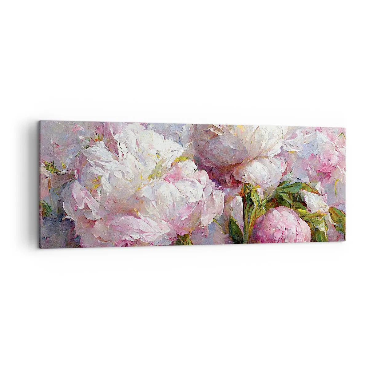 Obraz na plátně - Kytice překypující životem - 140x50 cm