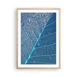 Plakát v rámu světlý dub - Život v modři - 50x70 cm