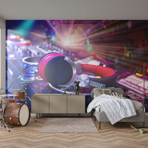 Fototapeta Standard Eco - Bude, bude se dít - Hudba, Hudební studio, Sluchátka - 350x256 cm