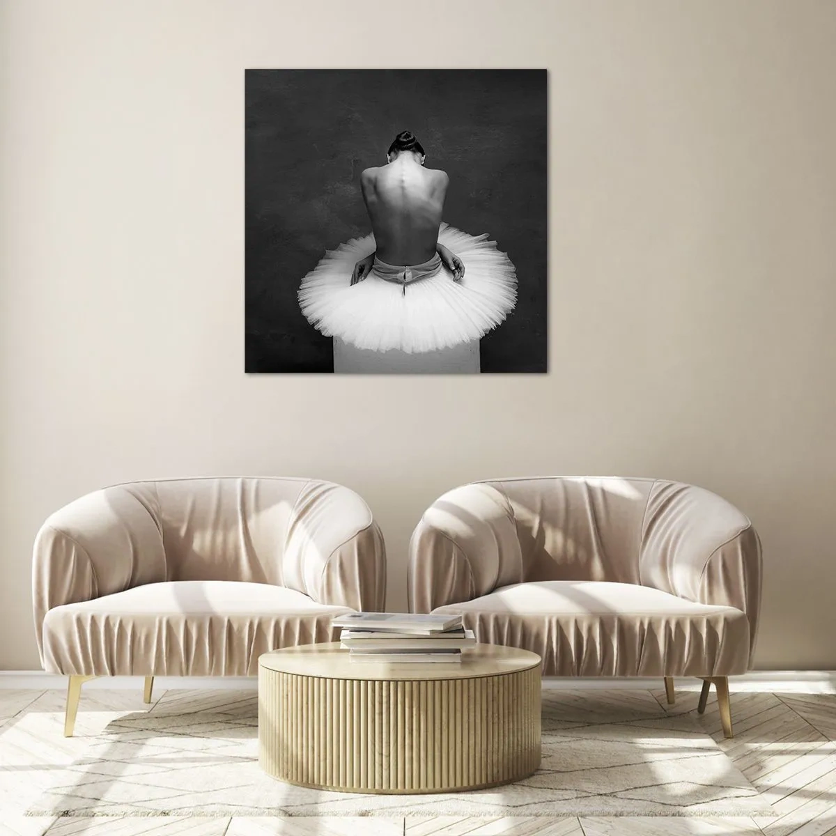 Obraz na skle - Právě kvete - 30x30 cm