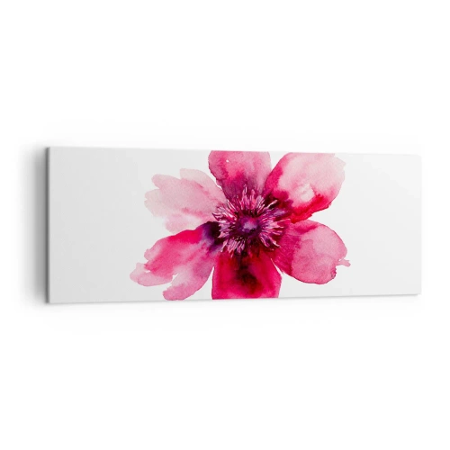 Obraz na plátně - Karmínový voňavý polibek - 140x50 cm