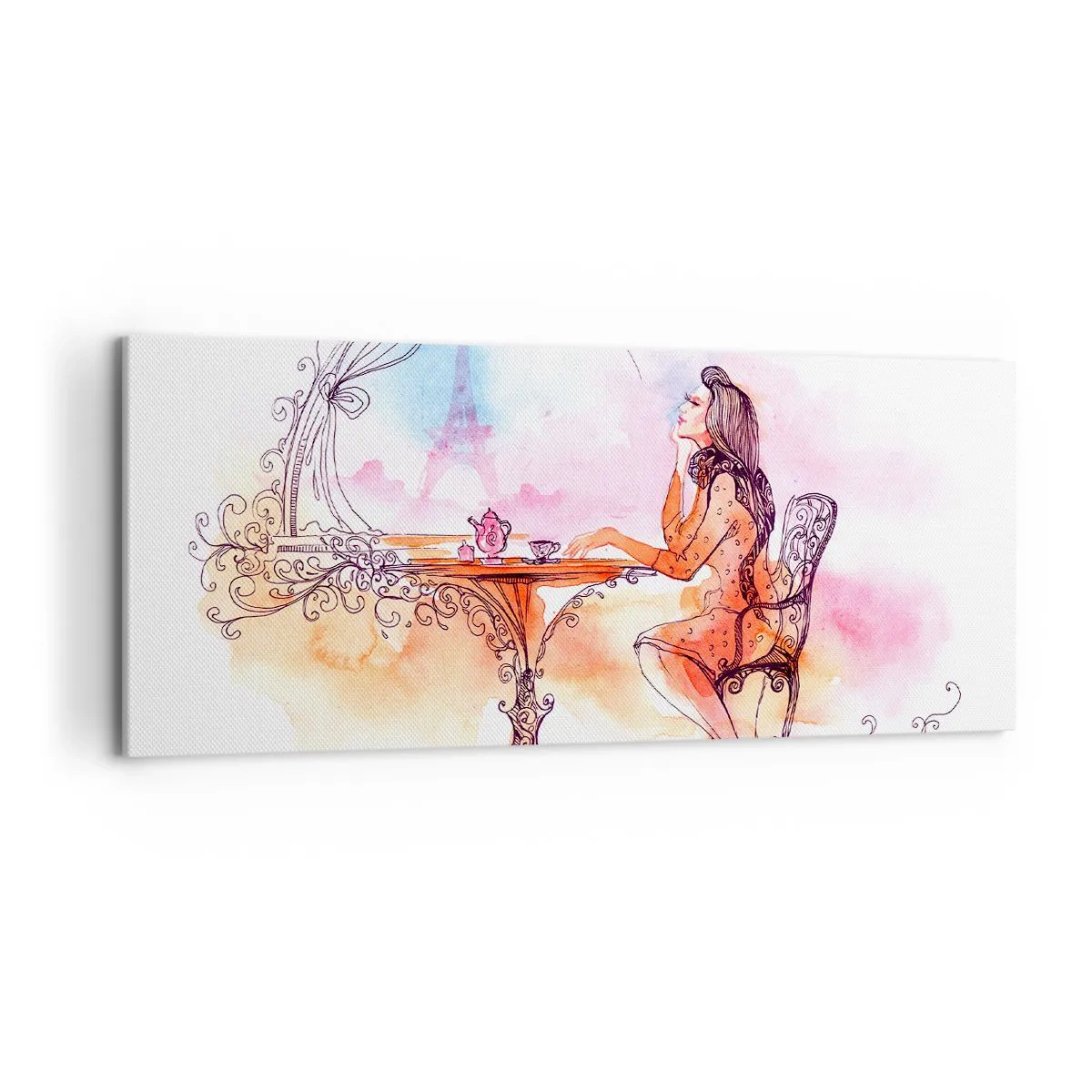 Obraz na plátně - Pařížská elegance - 120x50 cm
